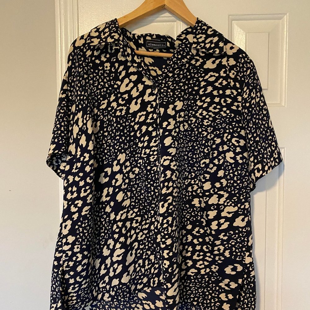 Element Z Graphic Print Blouse